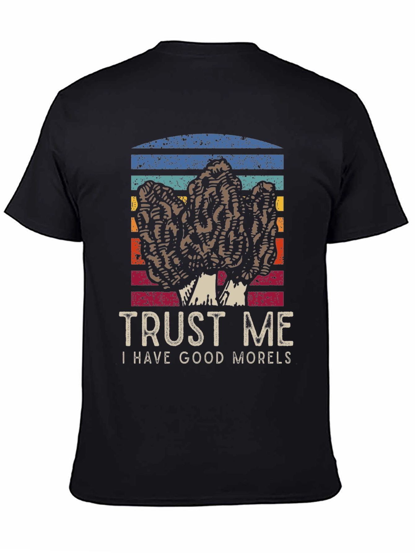 Black Trust Me I Have Good Morels T-Shirt view 4