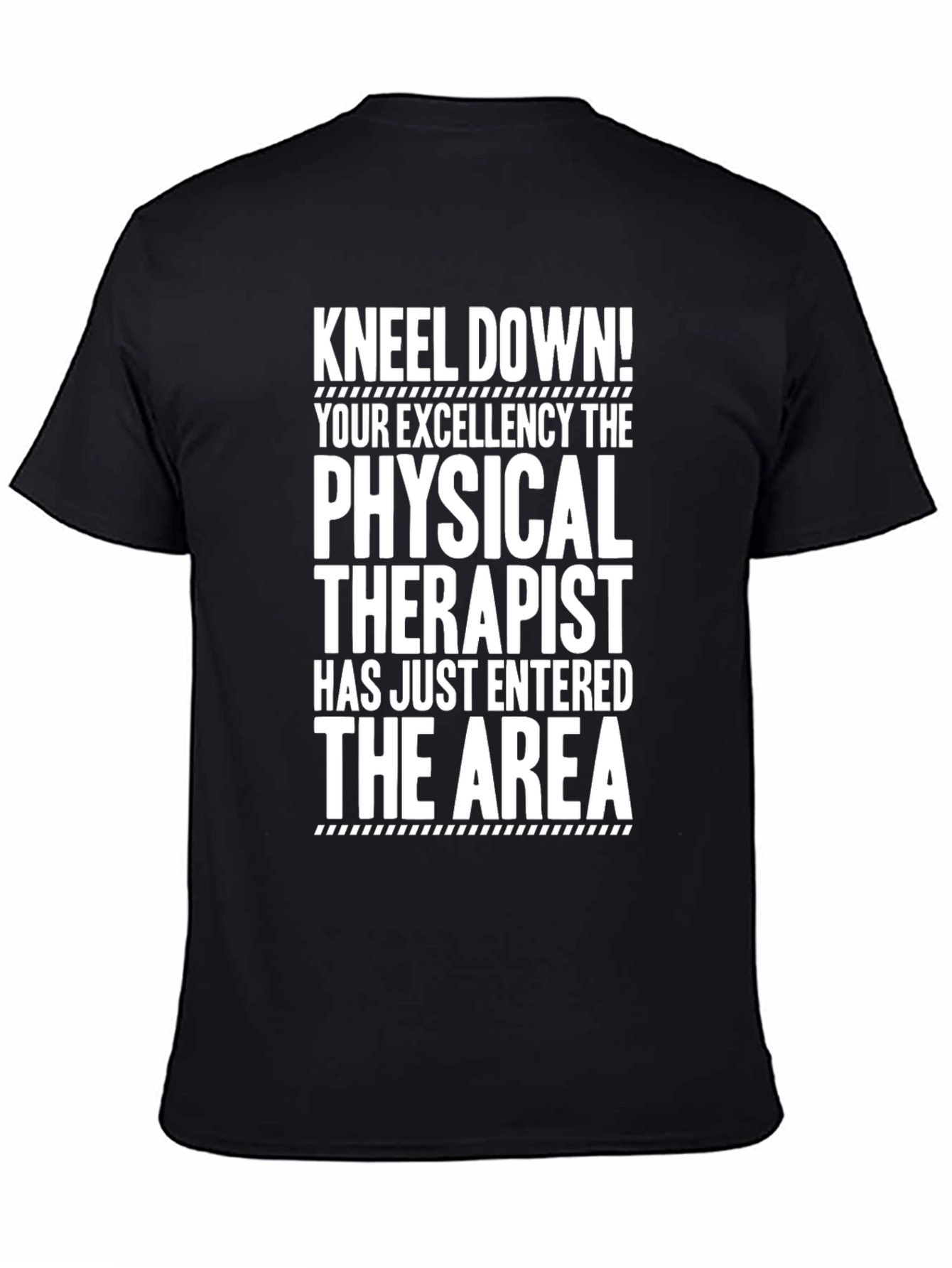 Black Physical Therapist Novelty Graphic Tee view 4