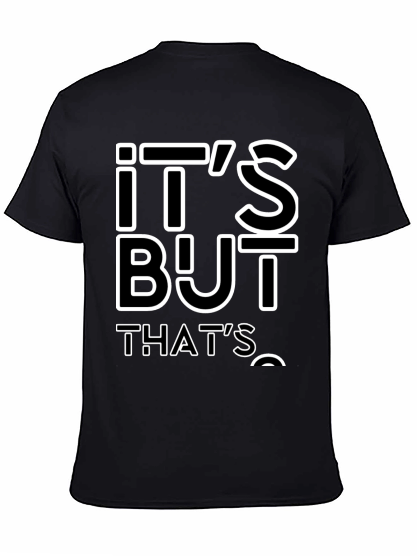 Black It's All About That's T-Shirt - Black view 4