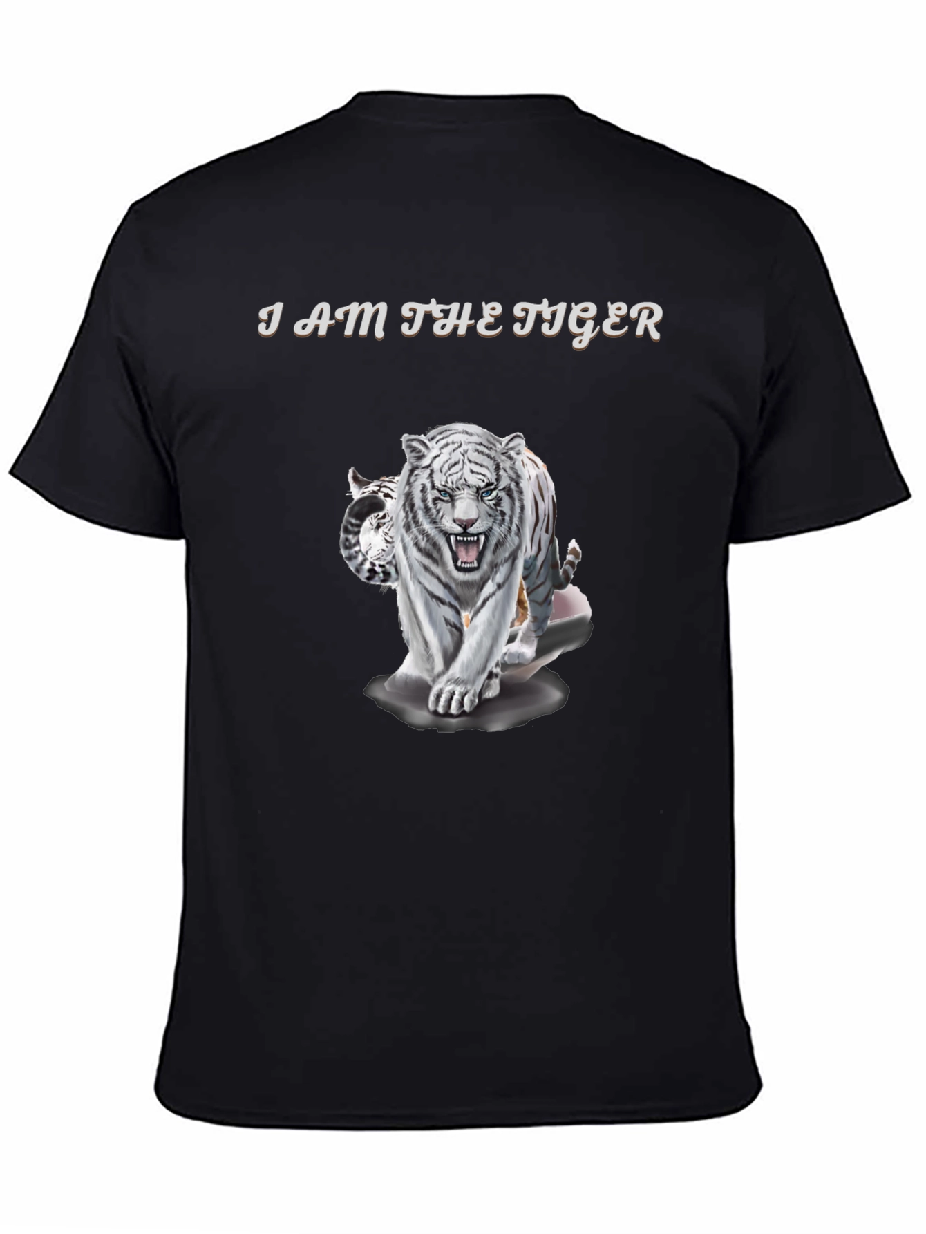 Black I Am The Tiger Graphic Tee view 4
