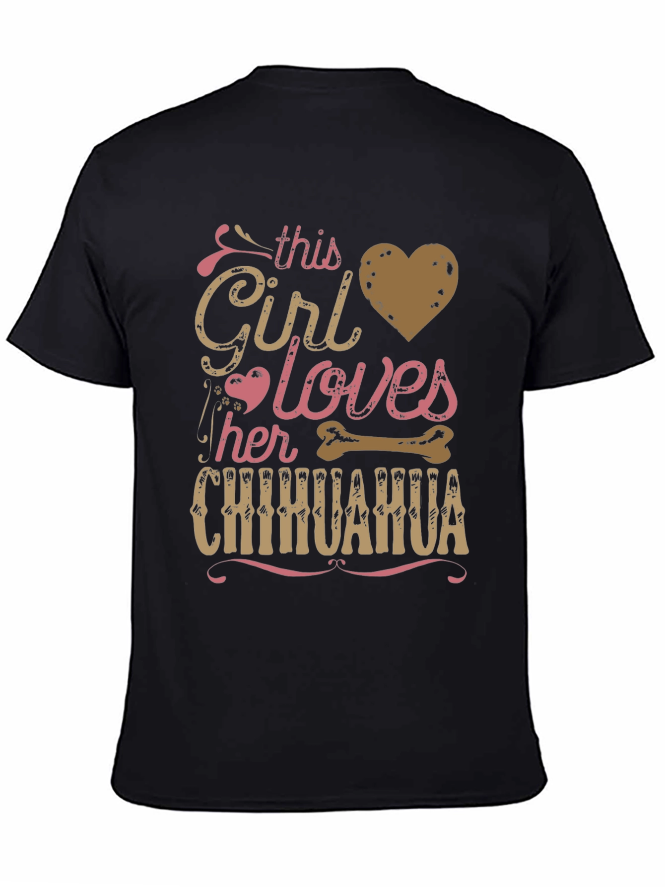 Girl Loves Chihuahua T-Shirt - Dog Lover Tee - 4