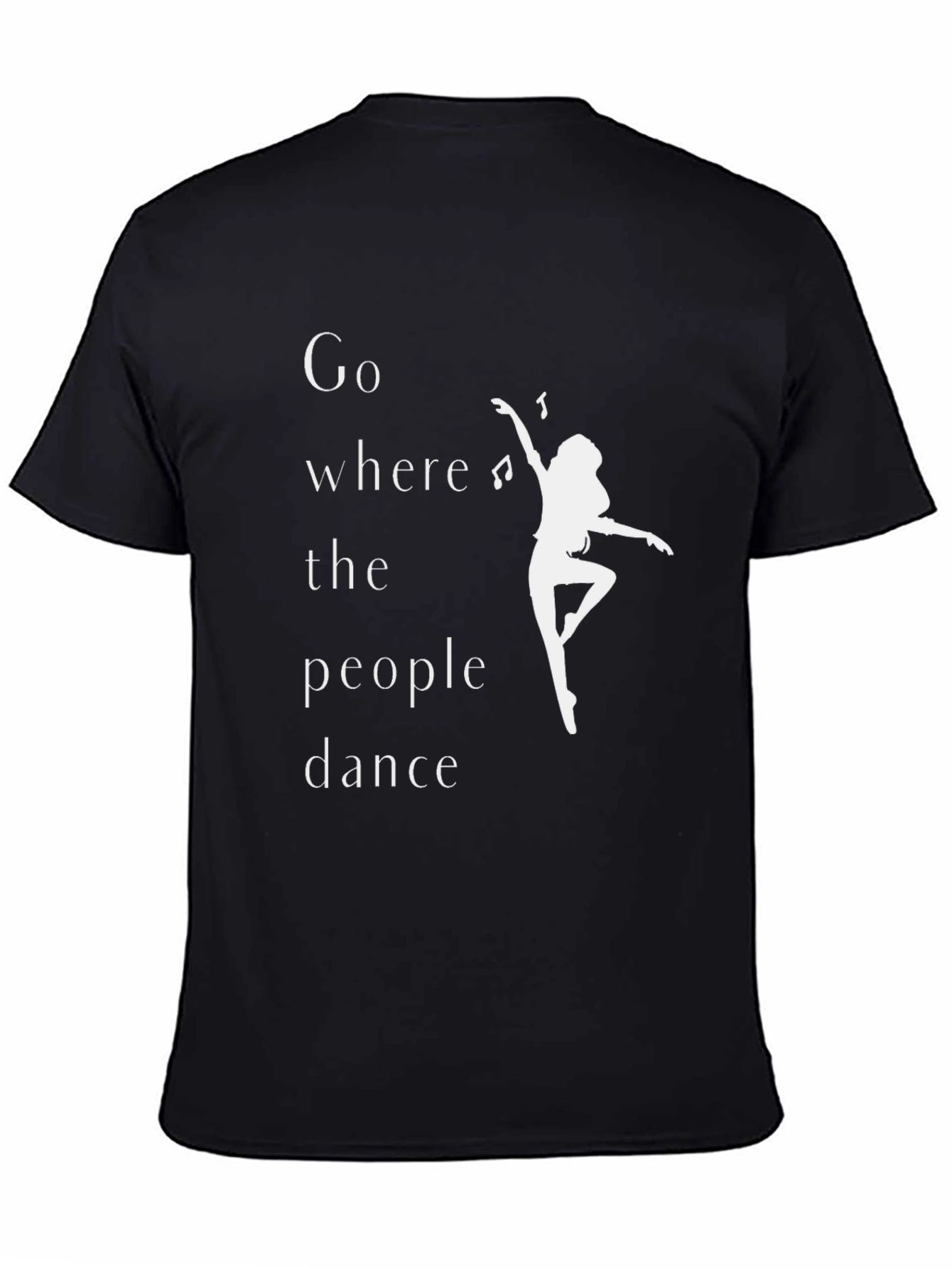 Black Dance Inspired Graphic Tee - Where the People Dance view 4