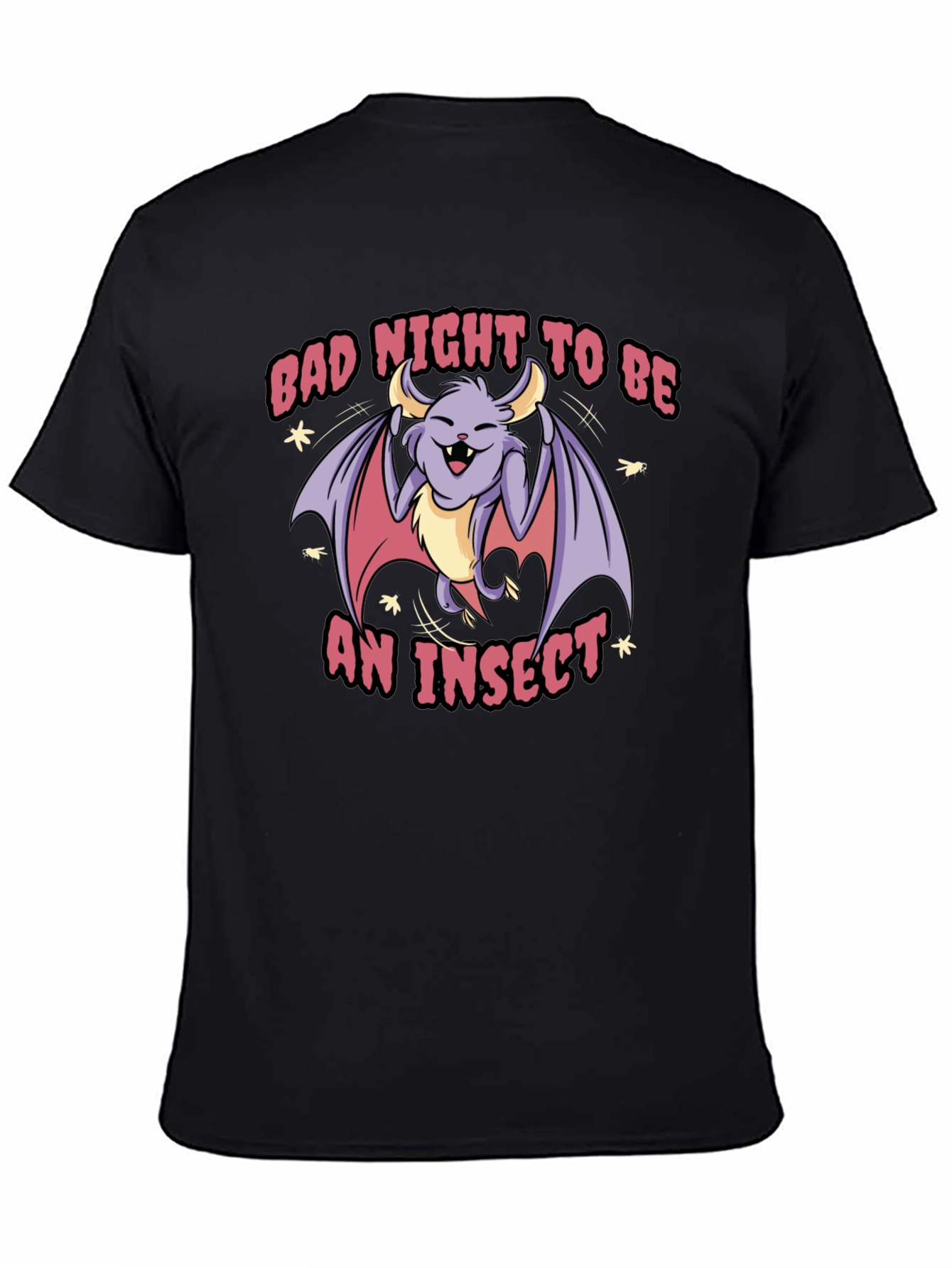 Black Bad Night To Be An Insect T-Shirt view 4