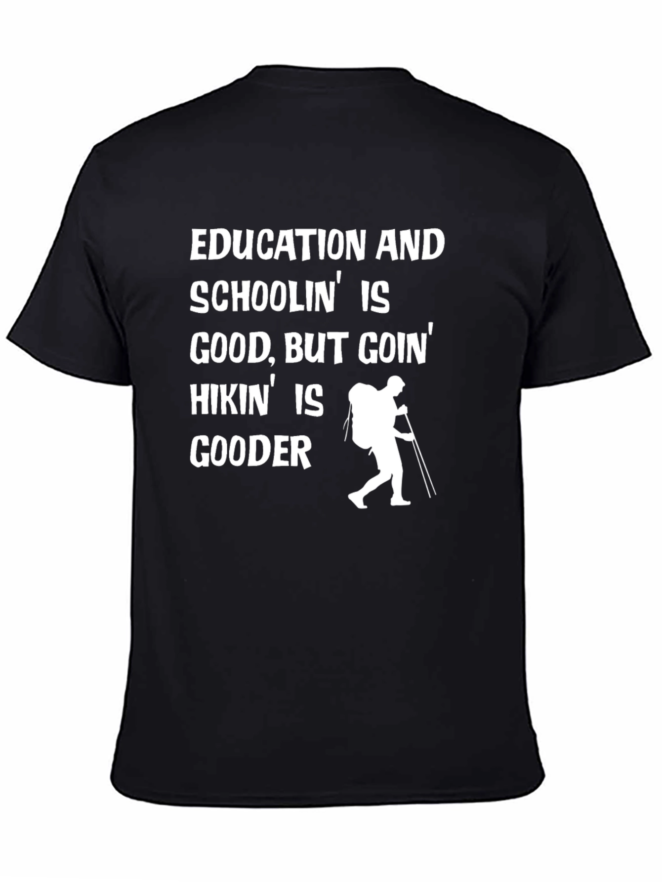 Black Hiking is Gooder Tee view 4