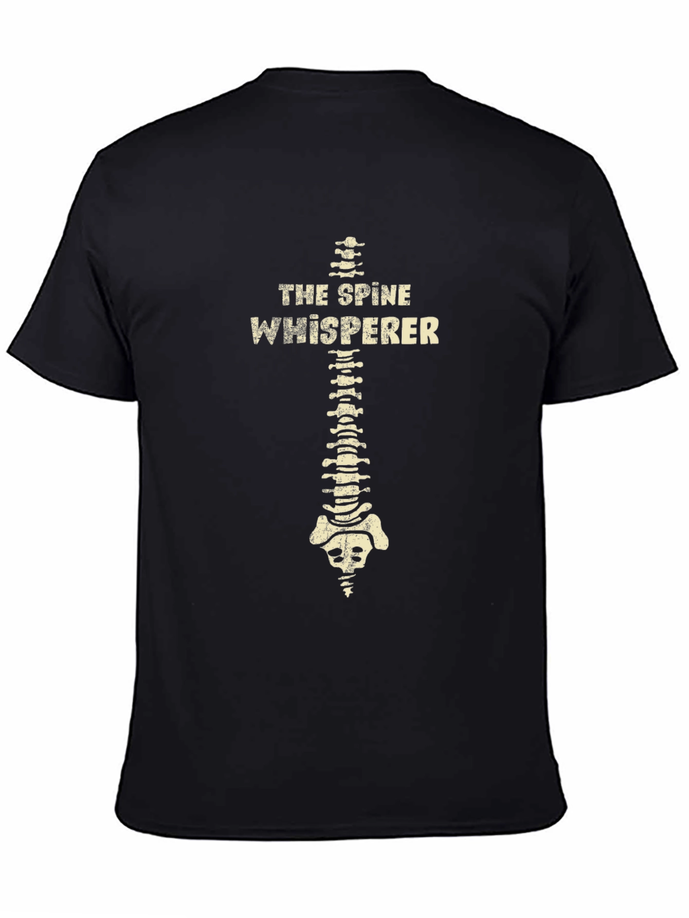 Black The Spine Whisperer Graphic Tee - Chiropractor Humor view 4