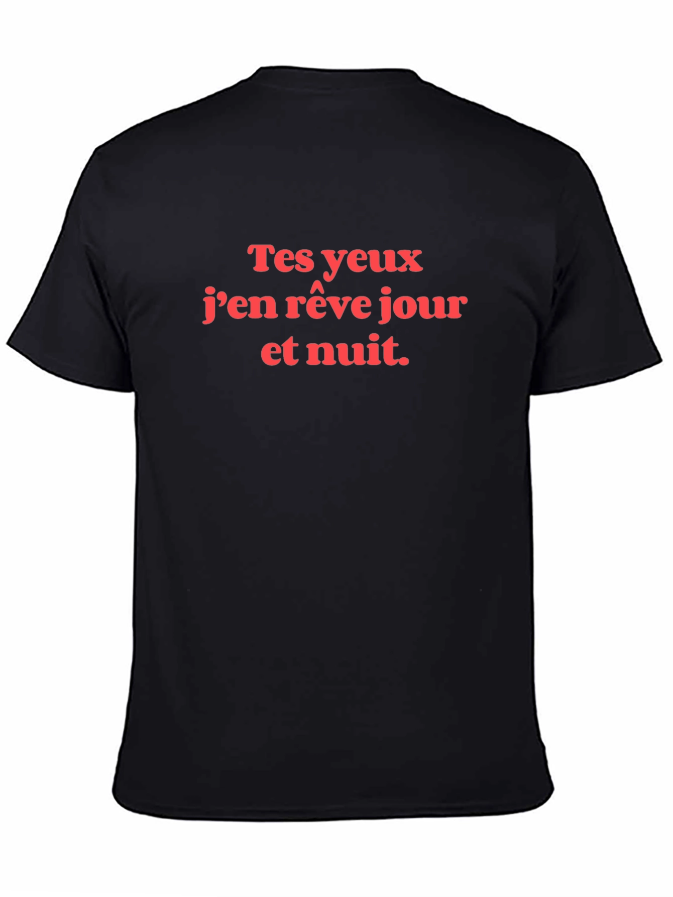 Black French Love Quote Graphic Tee view 4