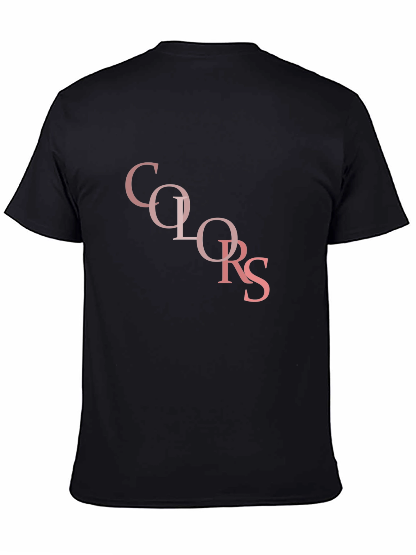 Black Colors Graphic Print Black T-Shirt view 4
