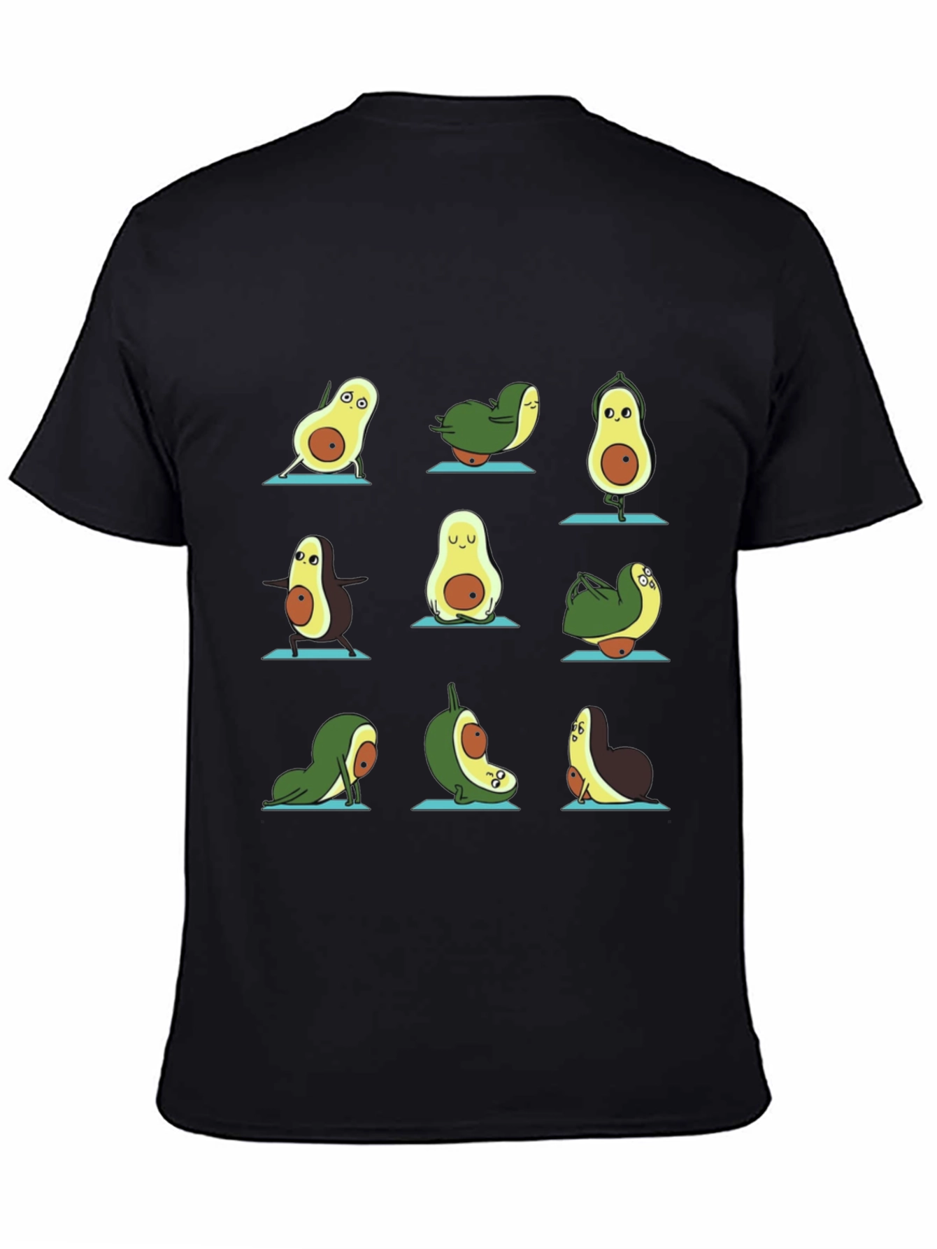 Black Avocado Yoga T-Shirt view 4