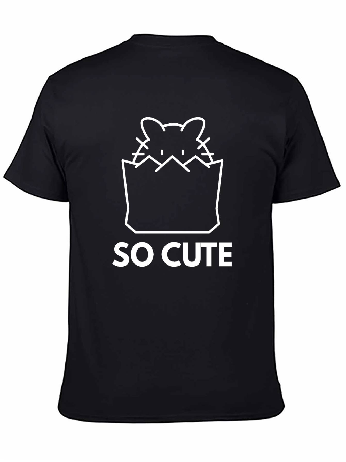 Black So Cute Graphic Tee - Black view 4