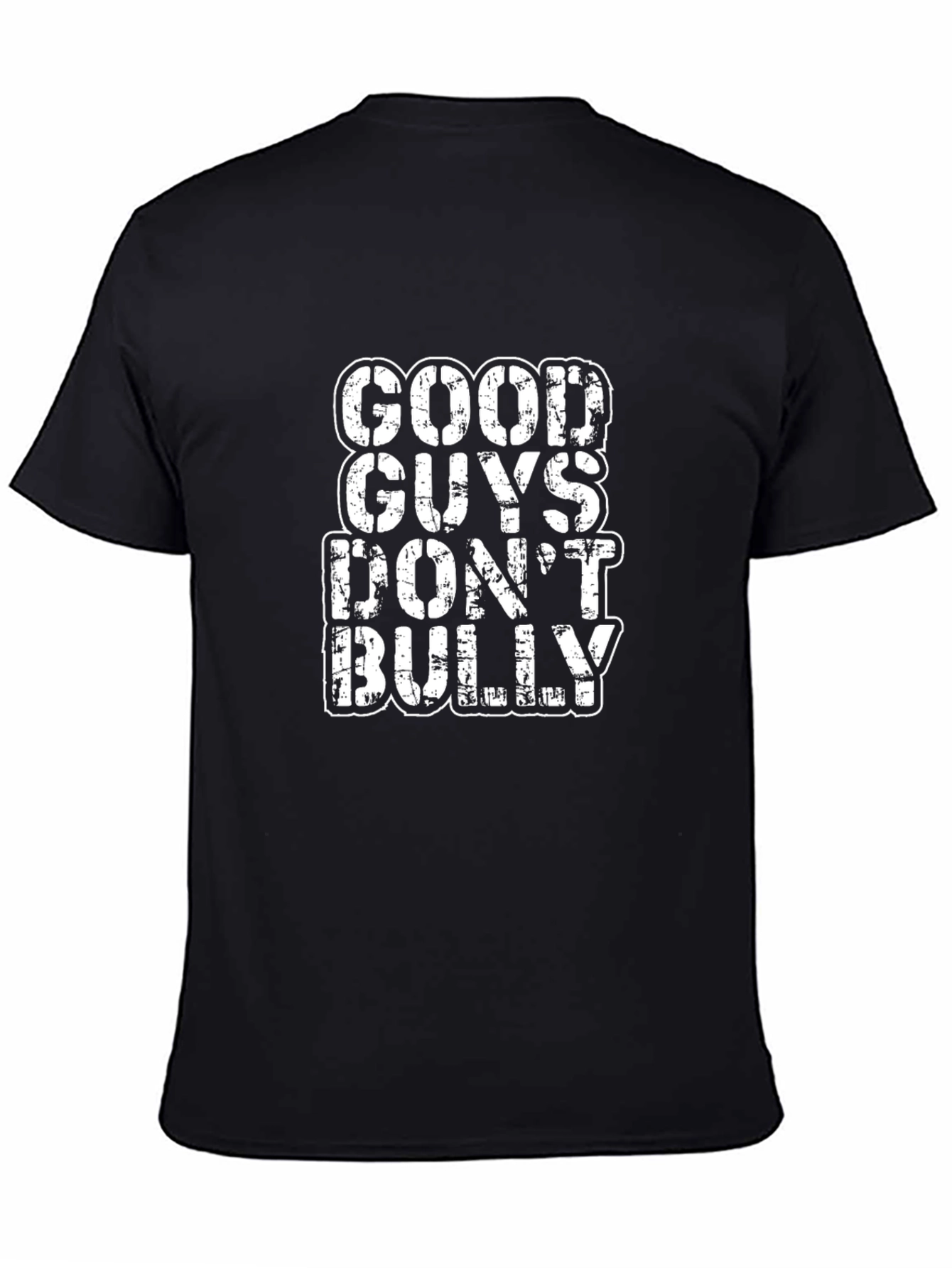 Black Good Guys Don't Bully Graphic Tee view 4