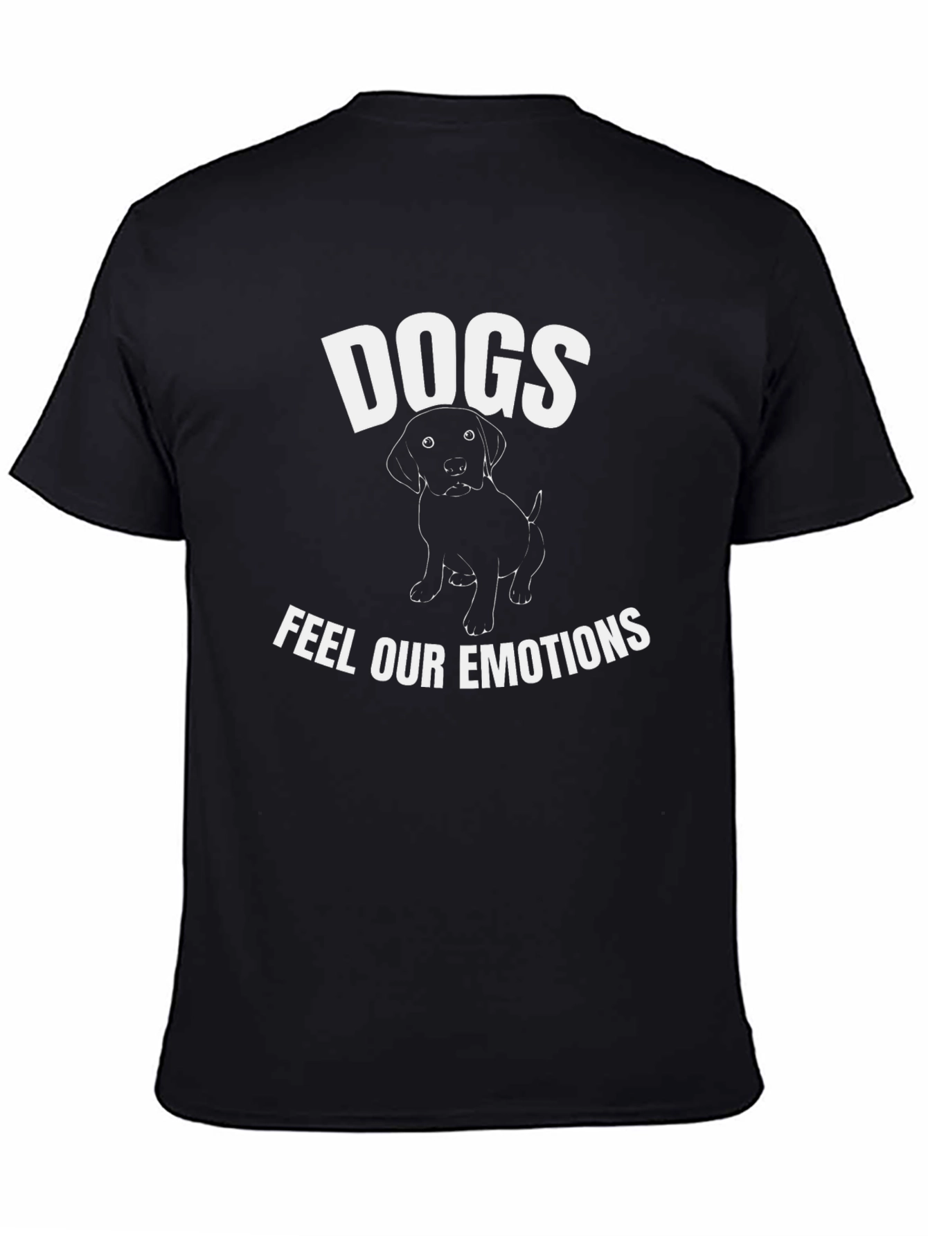 Black Dogs Feel Our Emotions Graphic Tee view 4