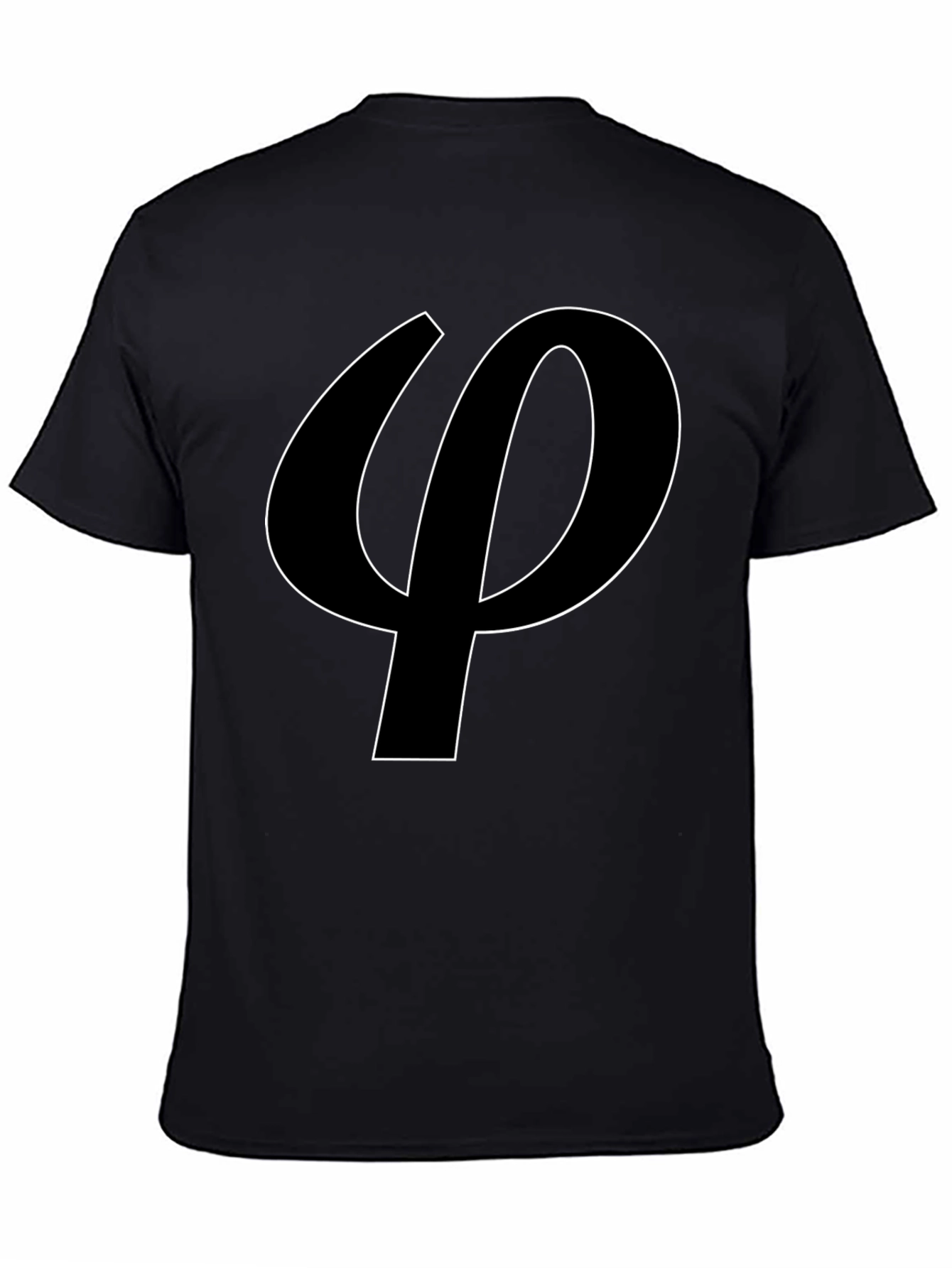 Black Phi Symbol T-Shirt - Sleek and Stylish view 4