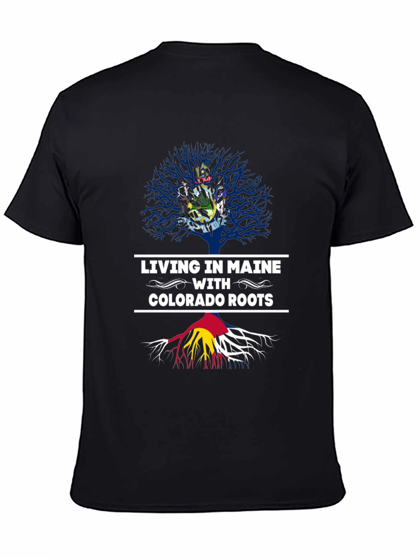 Black Maine Living Colorado Roots Graphic Tee view 4