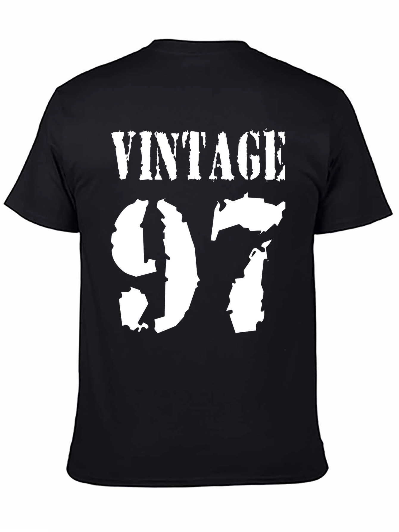 Black Vintage 97 Black T-Shirt view 4