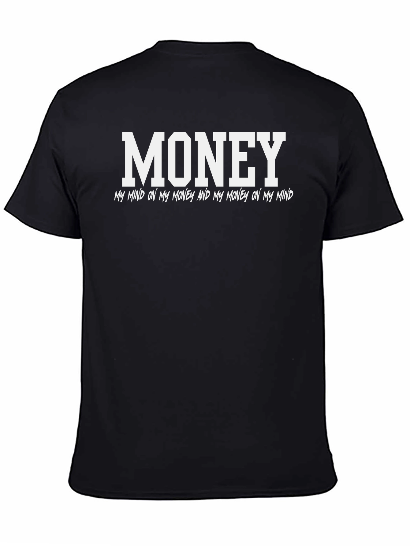 Black Money Mind T-Shirt - Soft Cotton Blend view 4
