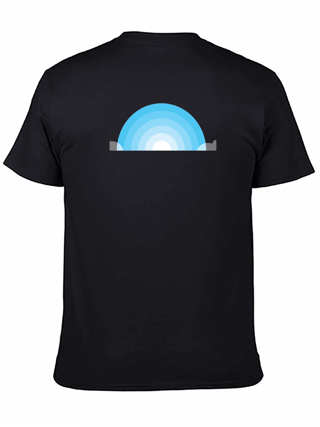Black Skyline Arc Graphic Tee - Modern Minimalist Design view 4