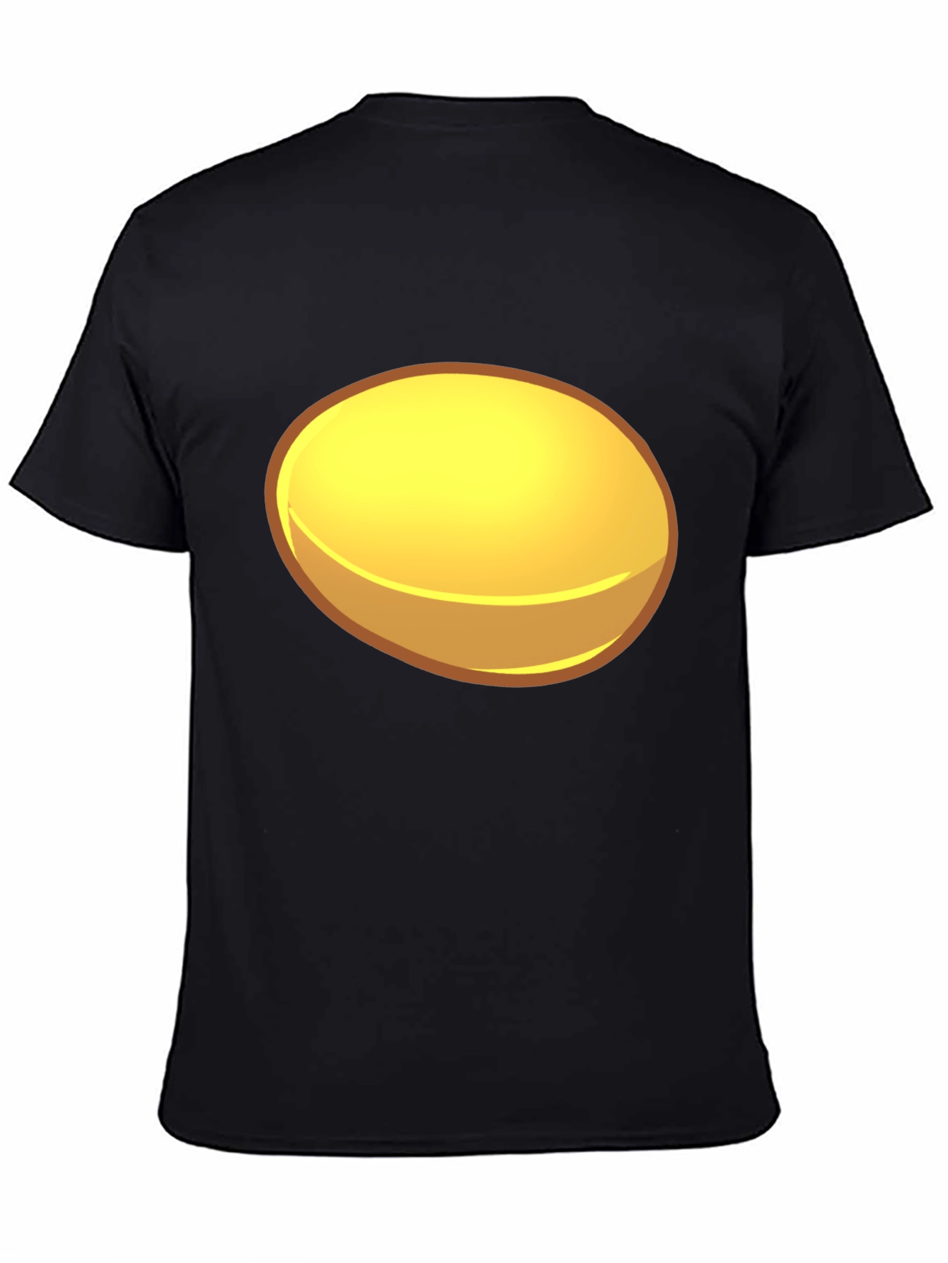 Black Shiny Oval Graphic Tee - Bold & Unique Design view 4
