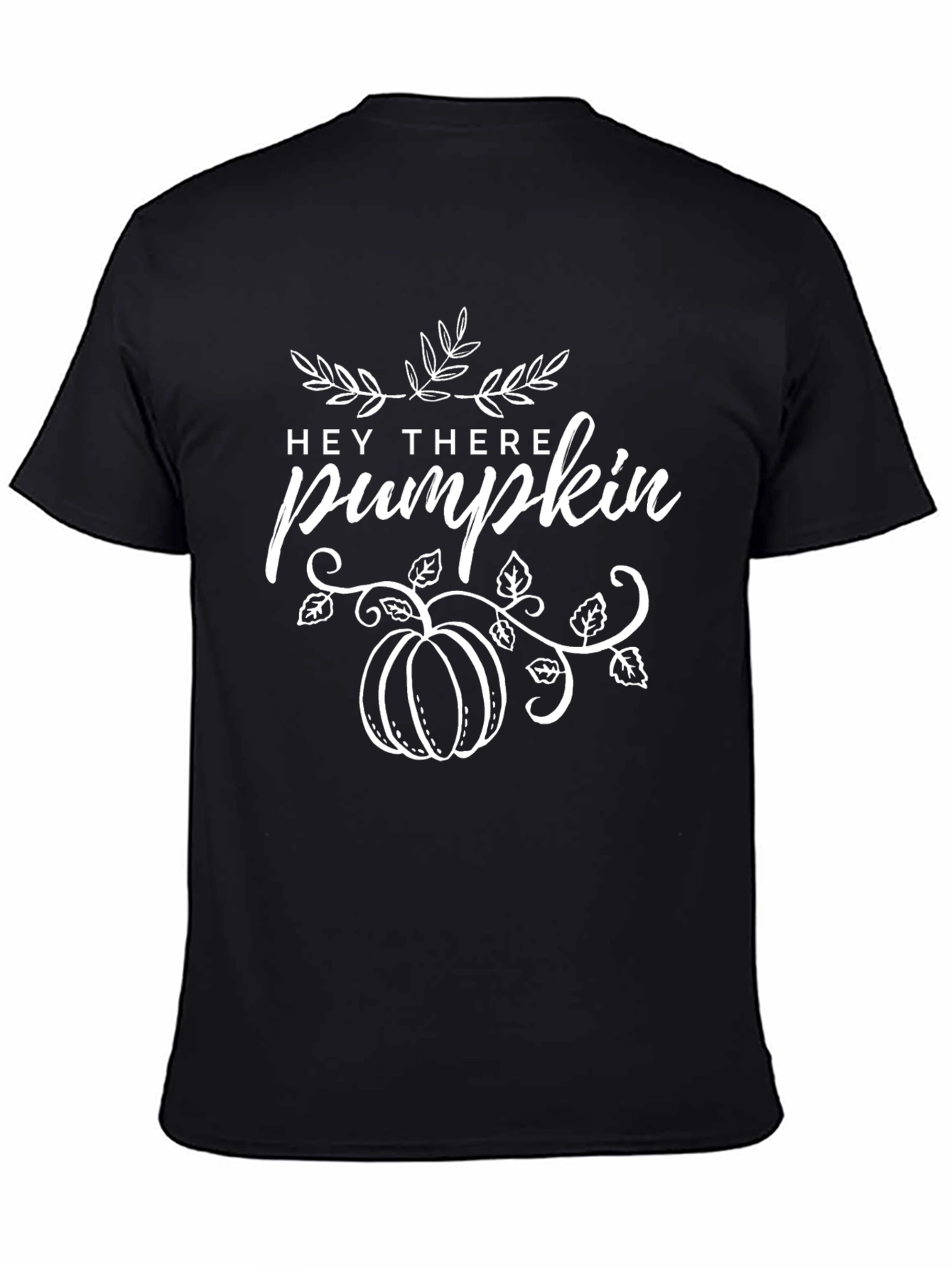 Black Hey There Pumpkin Black T-Shirt view 4