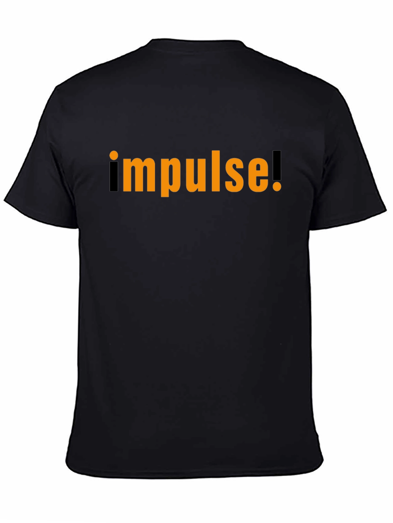 Black Impulse Graphic Tee - Black Cotton Blend view 4