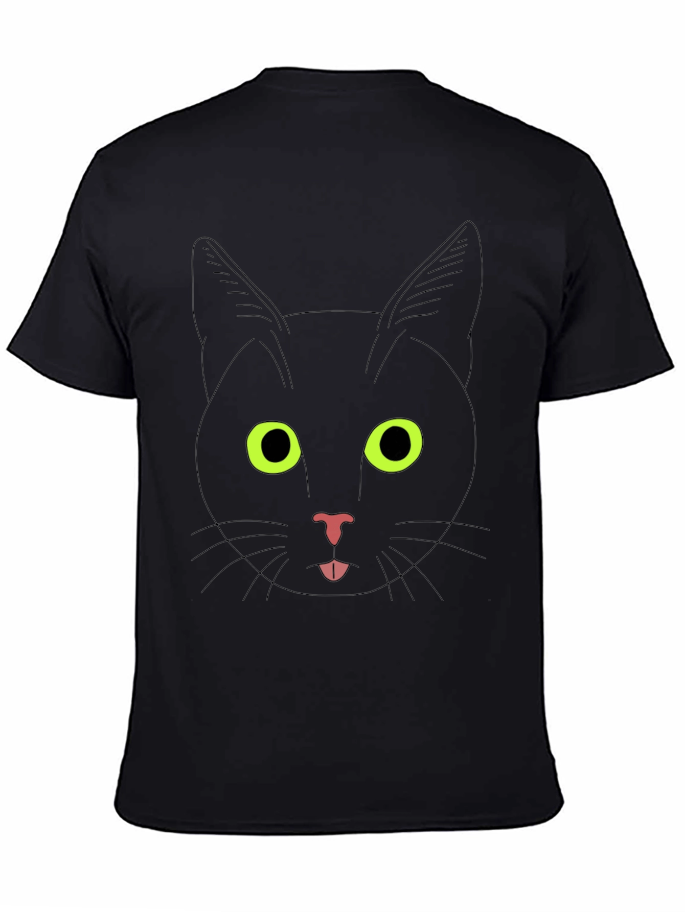 Black Black Cat Graphic T-Shirt view 4