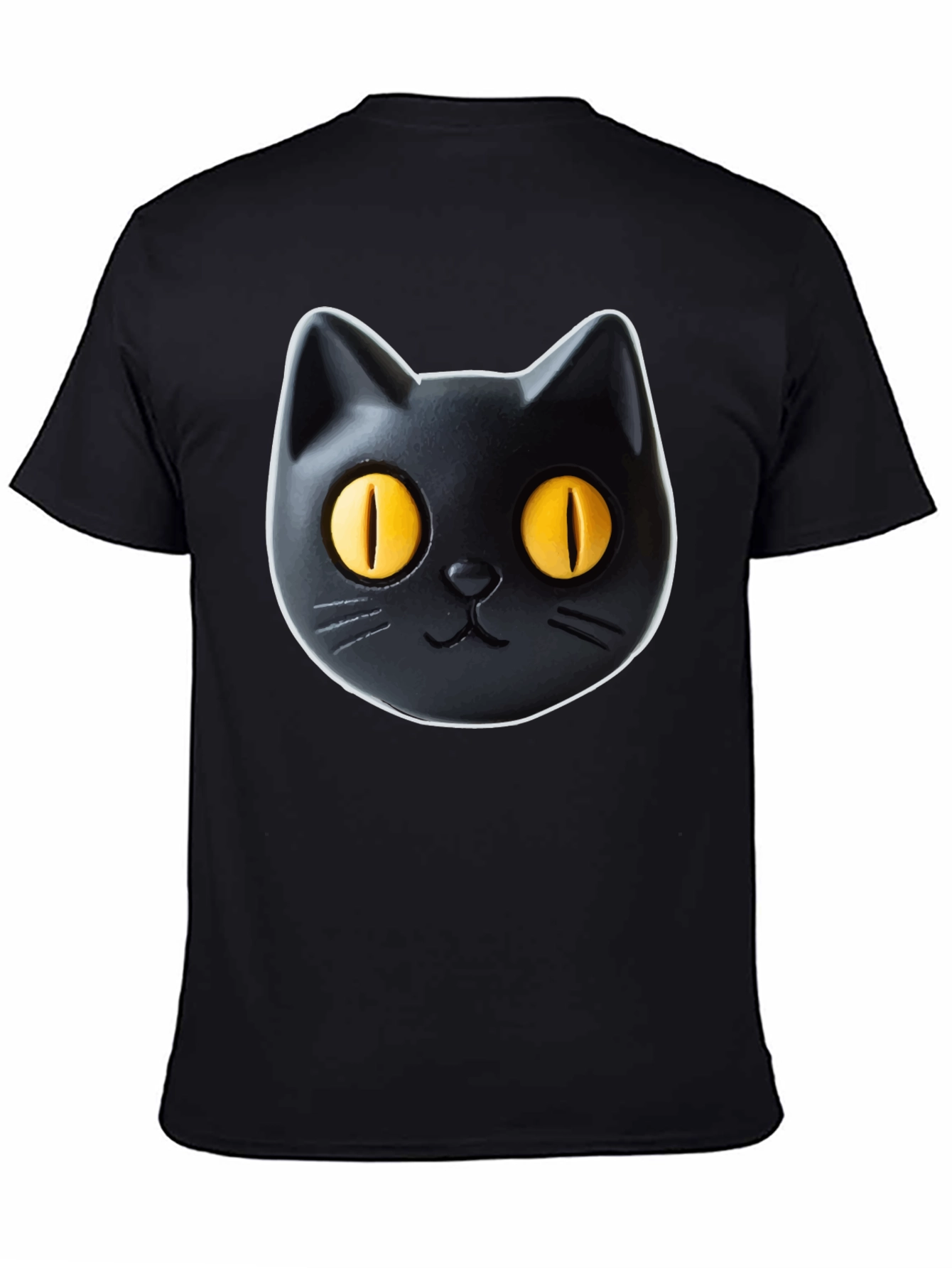 Black Black Cat Graphic Tee - Fun & Stylish! view 4