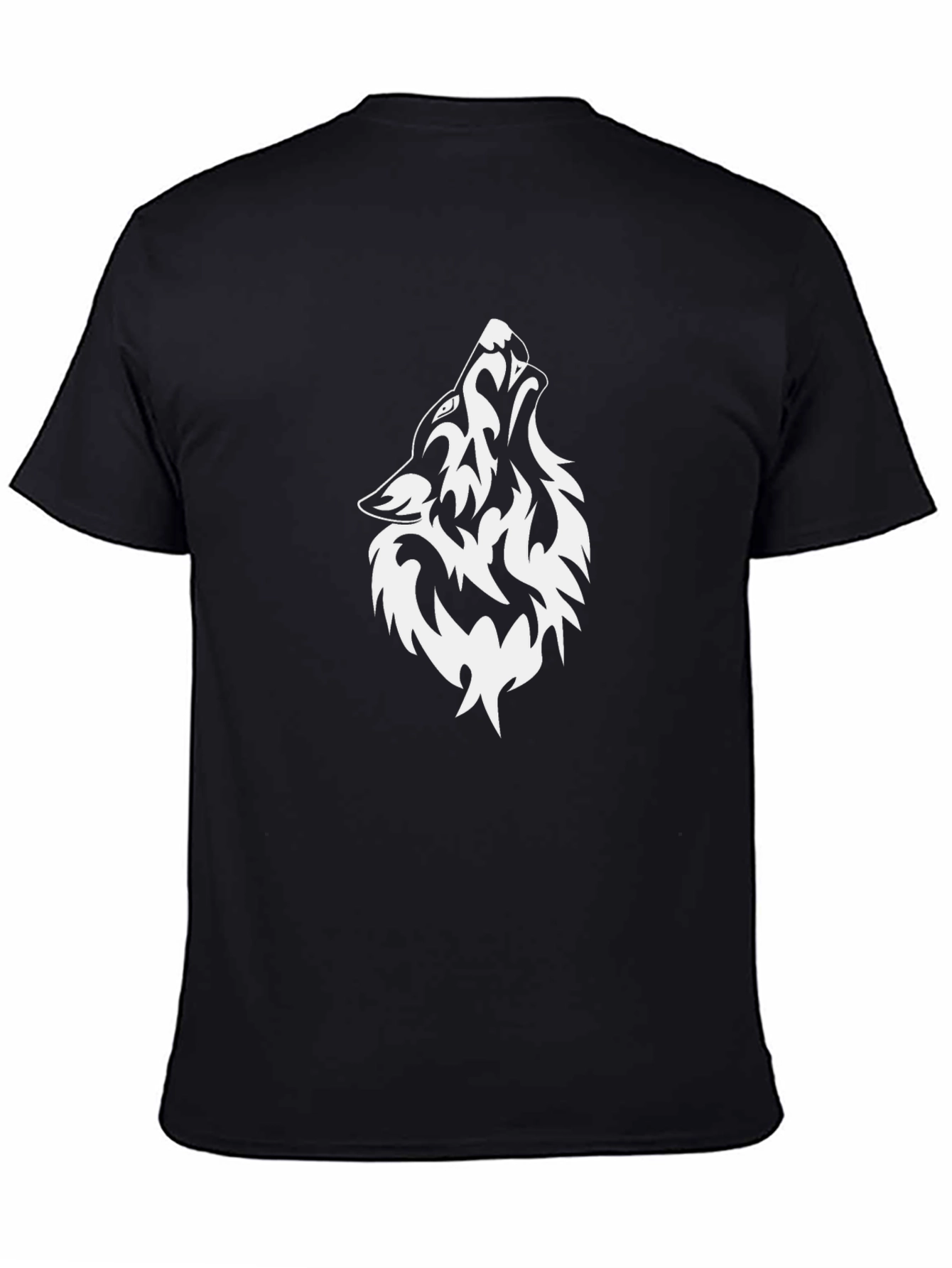 Black Wolf Graphic Tee - Black T-Shirt view 4