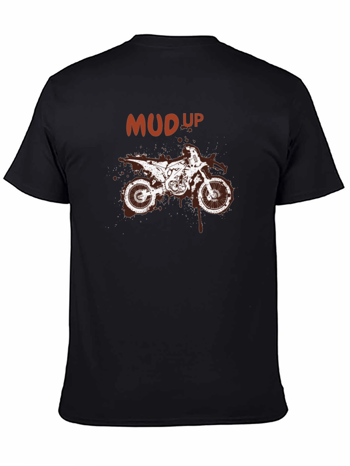 Black Mud Up Motocross T-Shirt - Dirt Bike Graphic Tee view 4