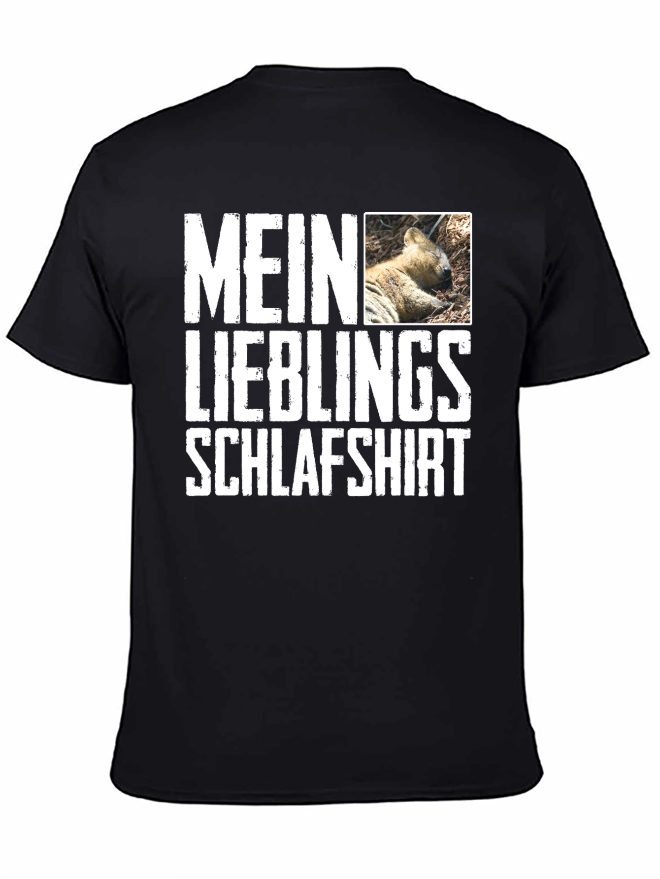 Mein Lieblings Schlafshirt Black Graphic Tee - 4