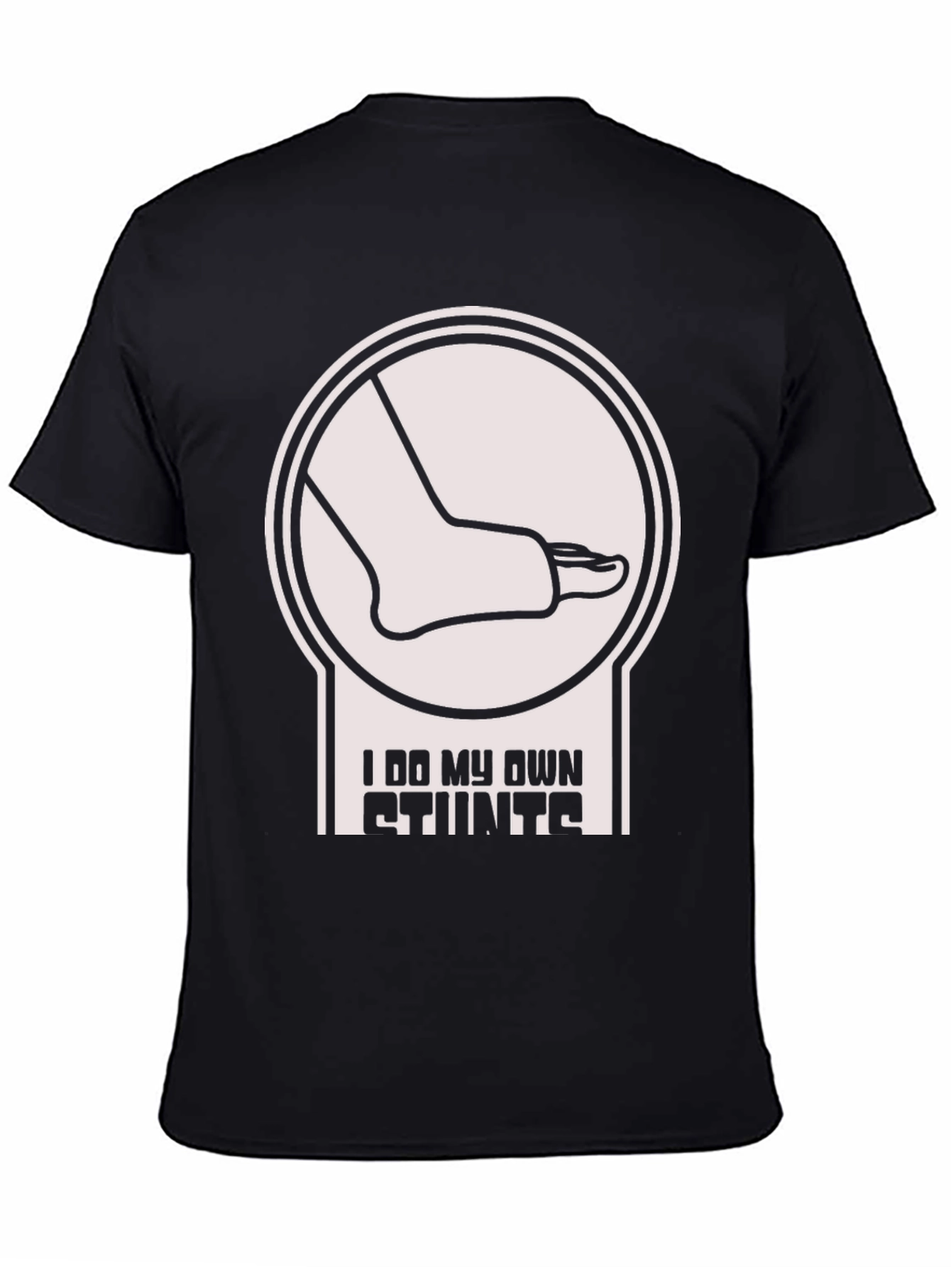 Black I Do My Own Stunts Graphic Tee view 4