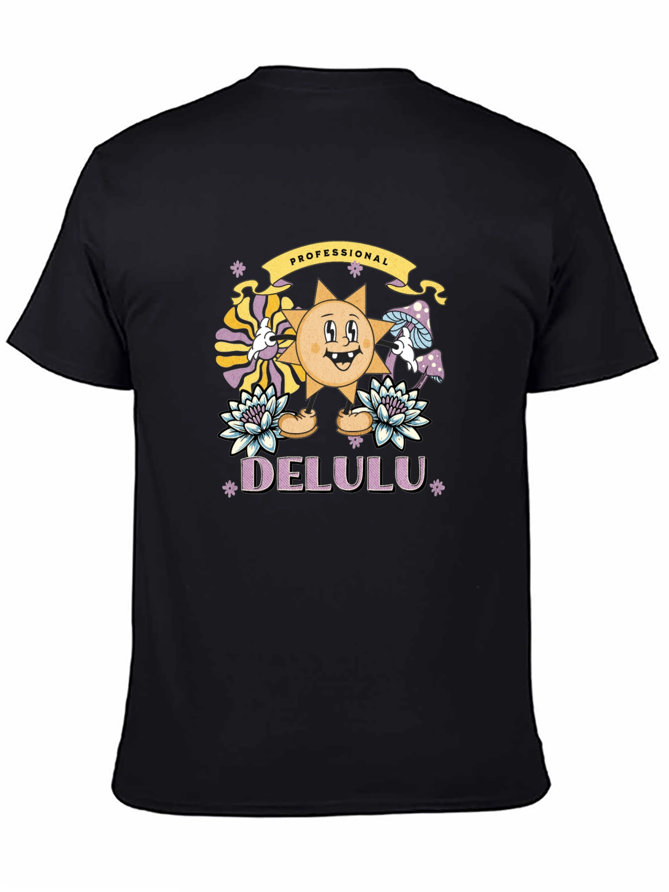 Black Professional Delulu Graphic T-Shirt view 4