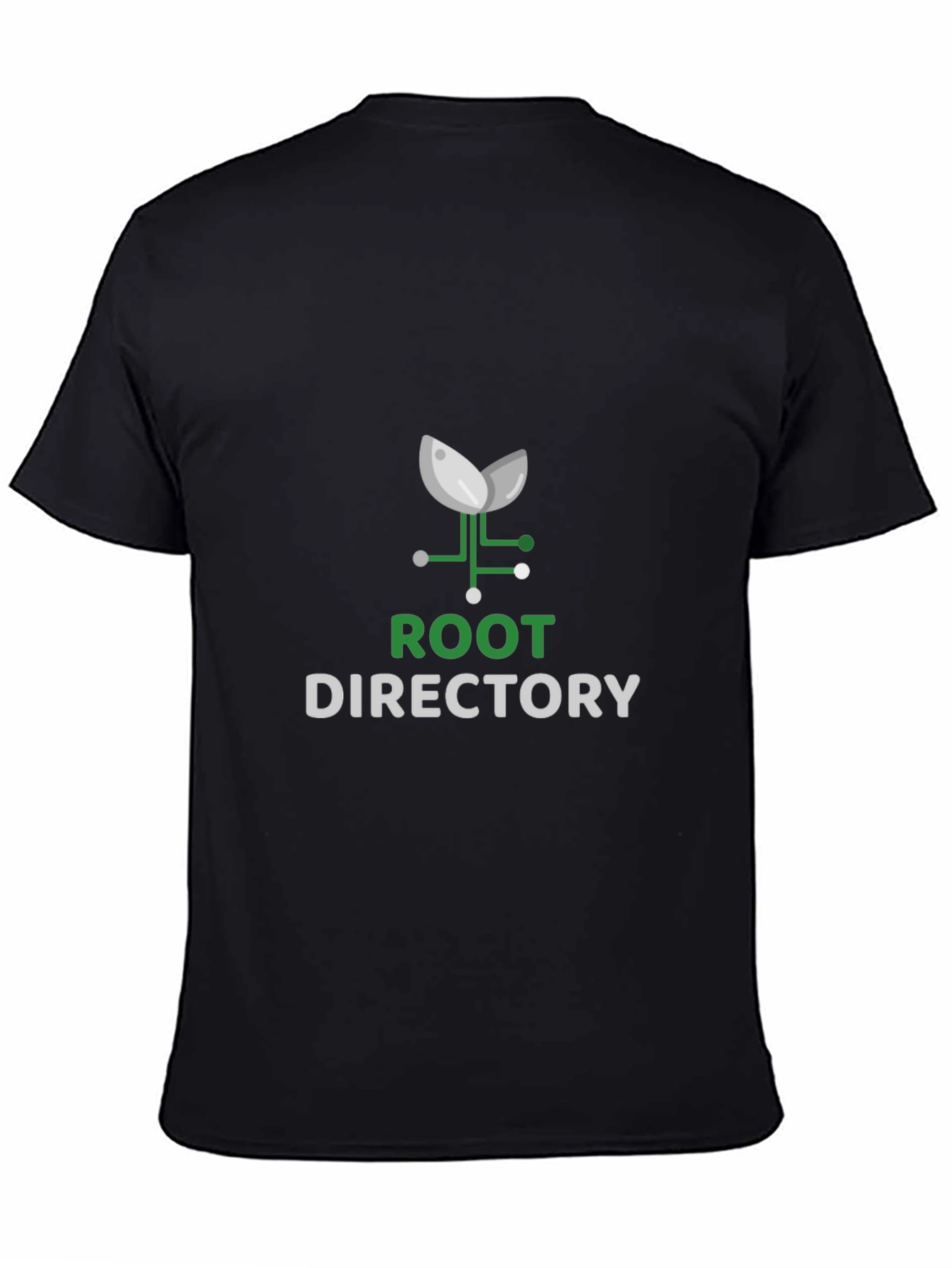 Black Root Directory Black T-Shirt view 4