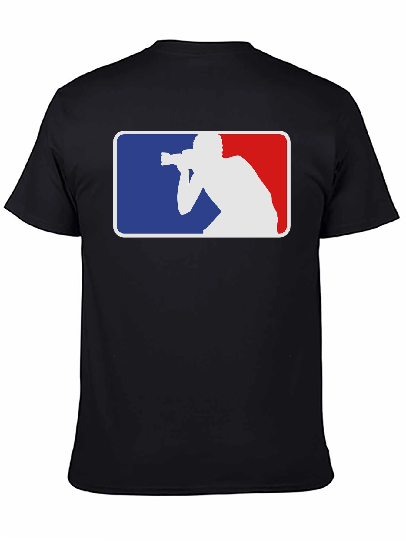 Black Photographer MLB Logo Style T-Shirt view 4