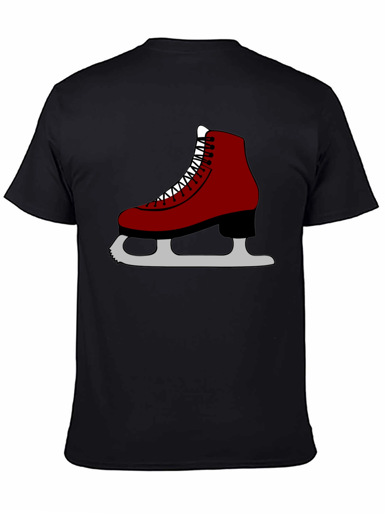 Black Skate Graphic T-Shirt, Black, Unisex view 4