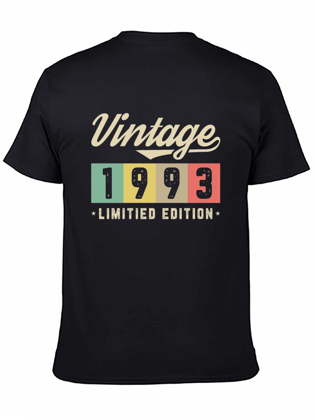 Black Vintage 1993 Limited Edition T-Shirt view 4
