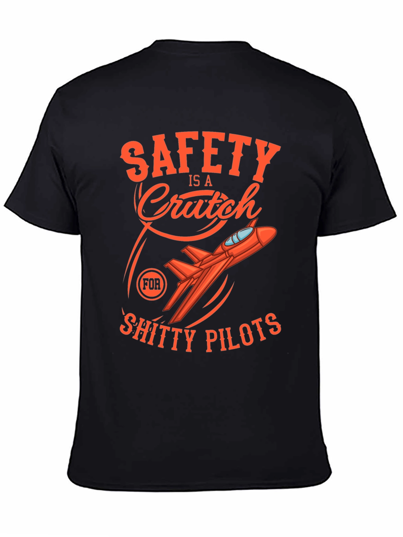 Black Safety is a Crutch T-Shirt view 4