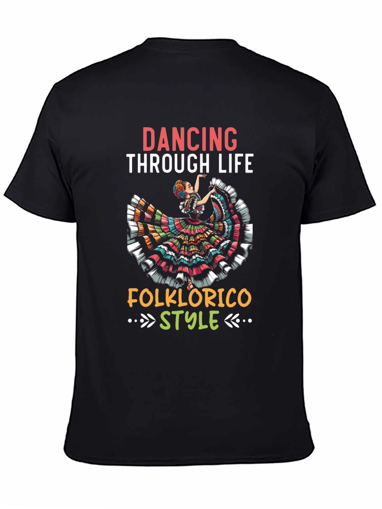 Black Dancing Through Life T-Shirt view 4