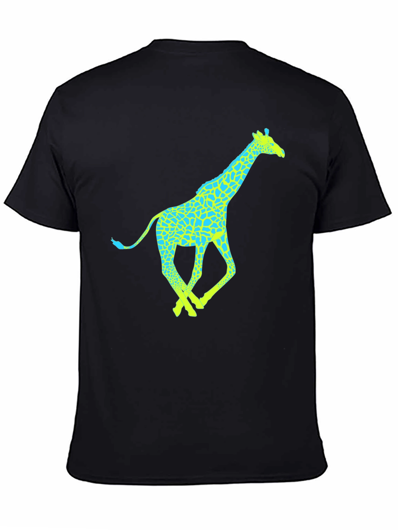 Black Giraffe Graphic Tee - Fun & Stylish Men's T-Shirt view 4