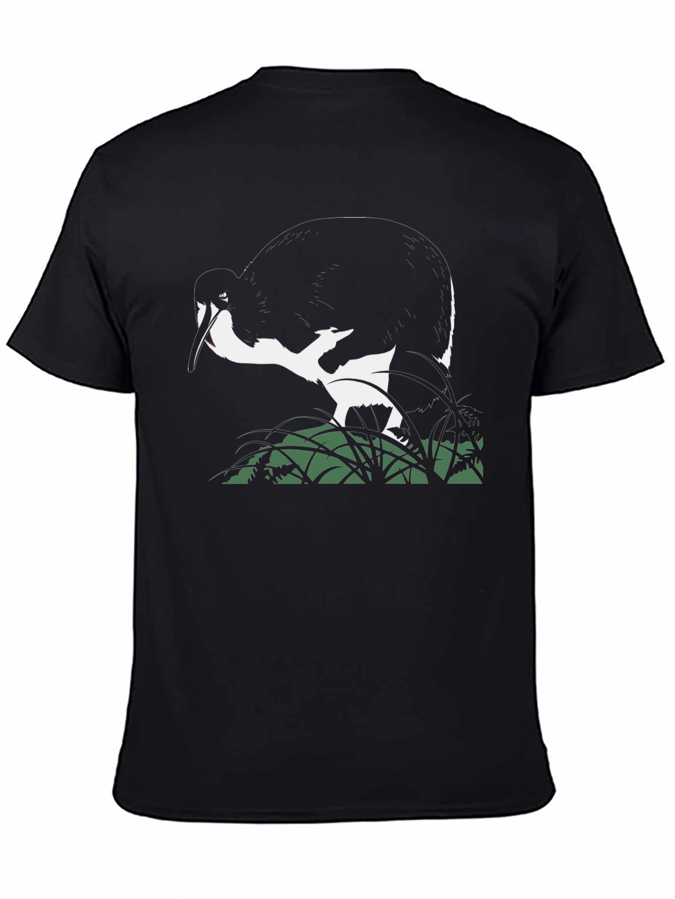 Black Black T-Shirt with Ibis Design view 4