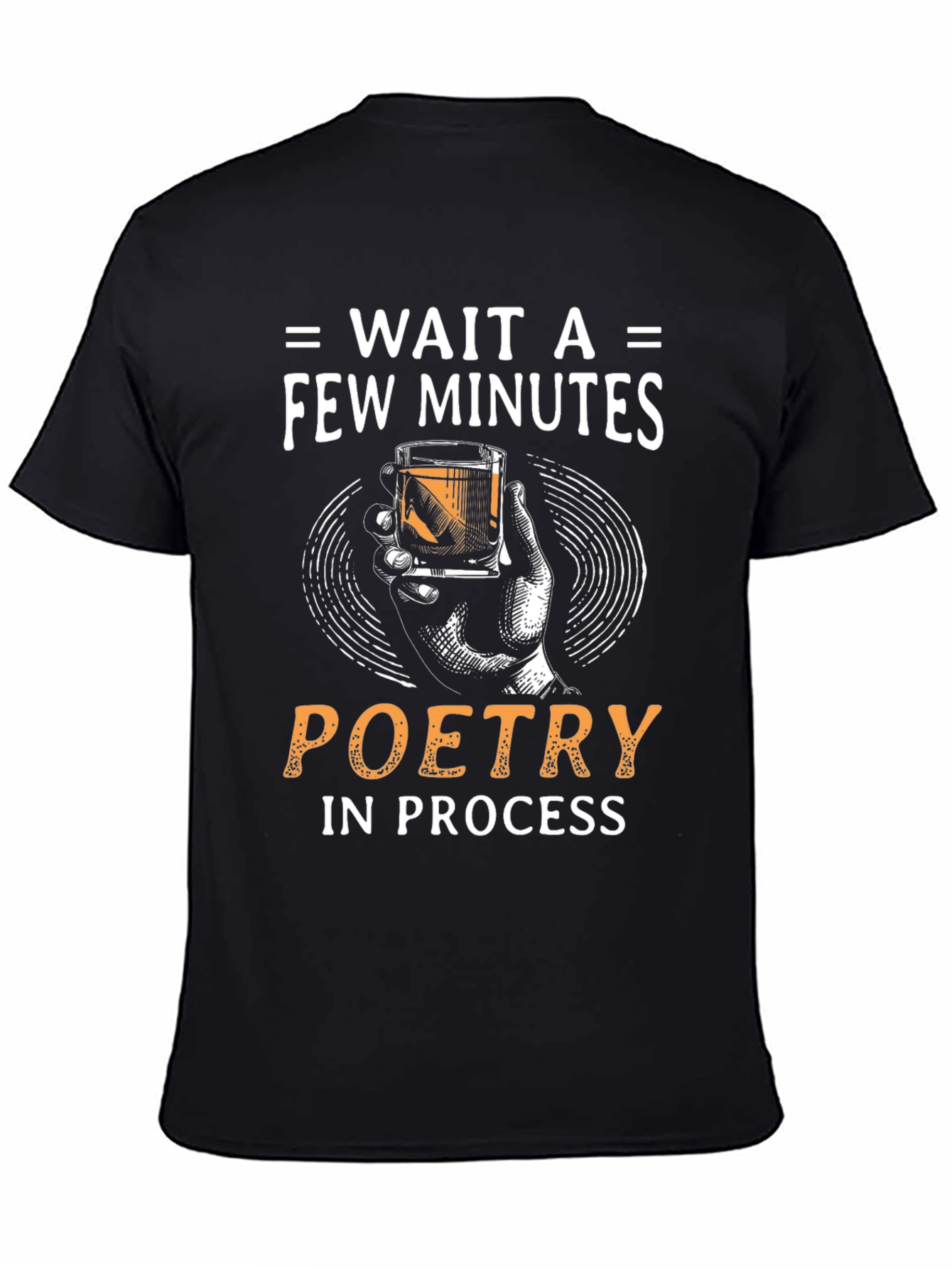 Black Poetry in Process Whiskey T-Shirt view 4