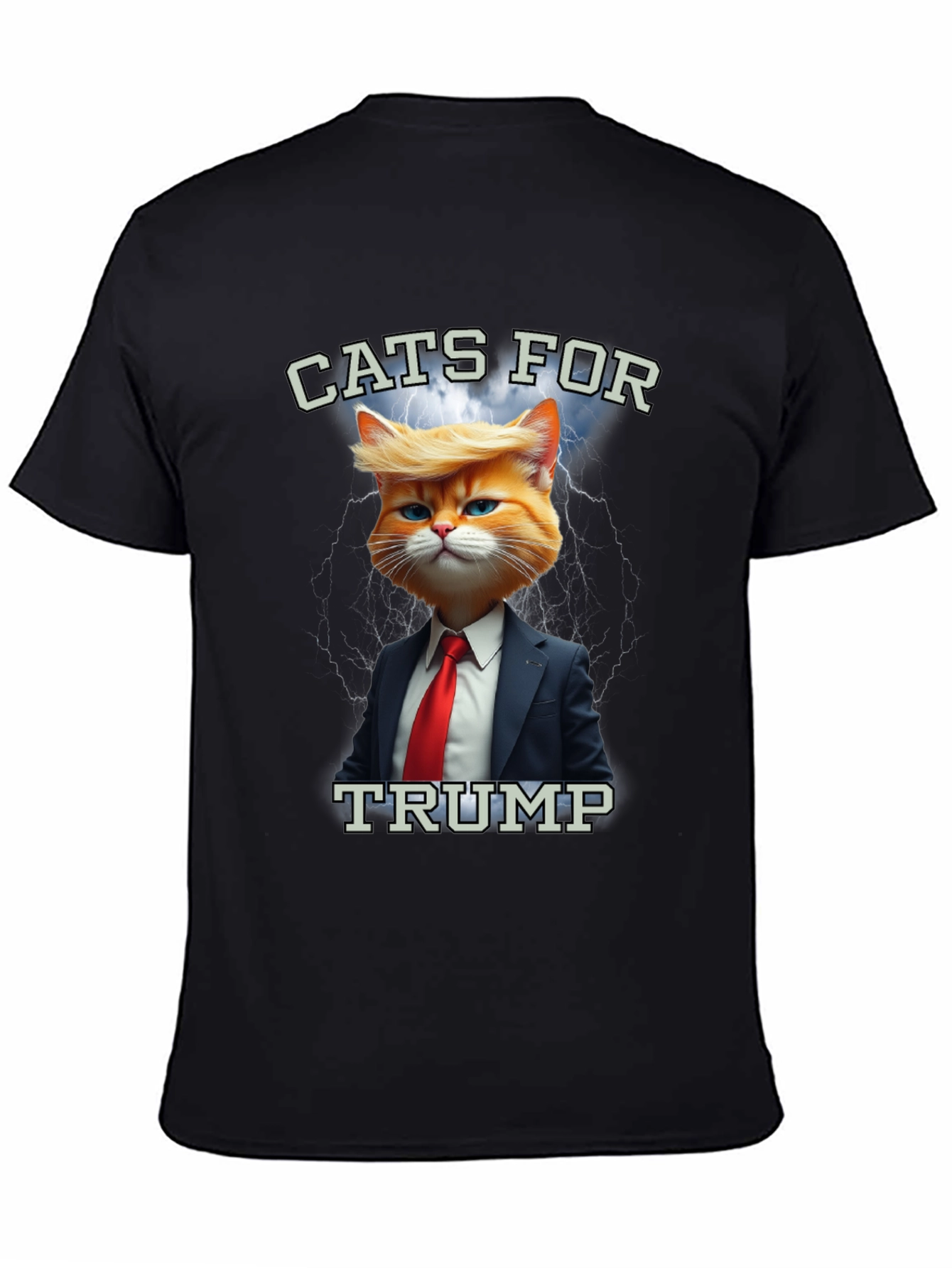 Black Cats for Trump T-Shirt view 4