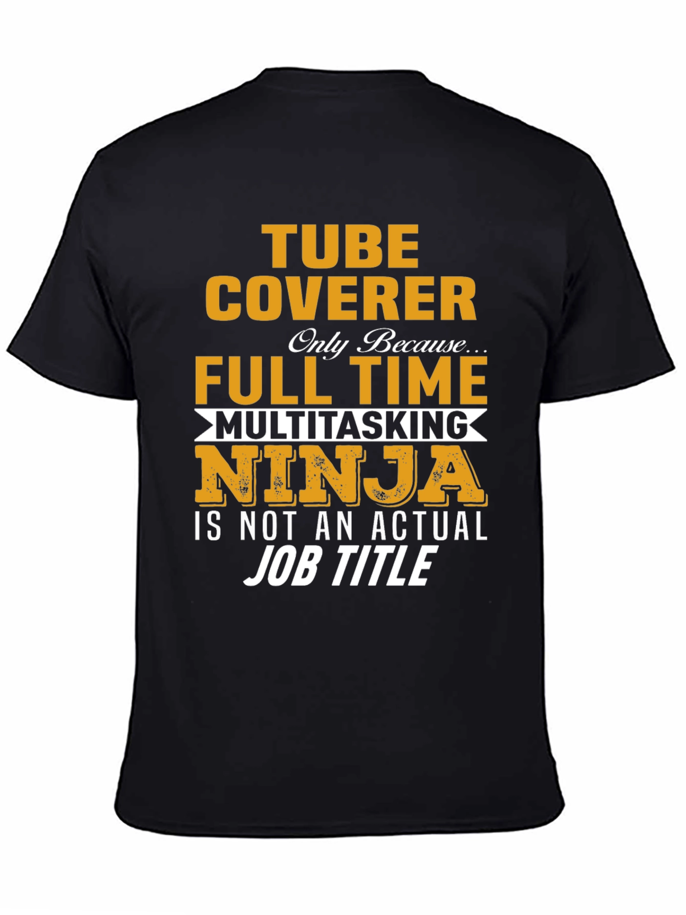 Black Tube Coverer Ninja Graphic Tee view 4