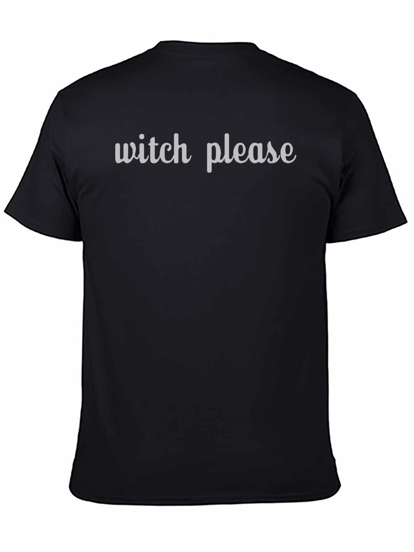 Black Witch Please Graphic Tee - Dark Humor T-Shirt view 4