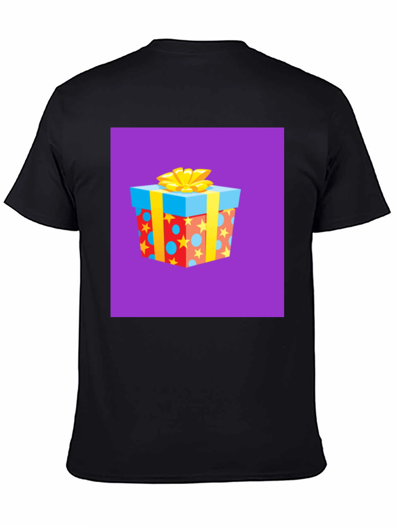 Black Festive Gift Box Graphic Tee view 4