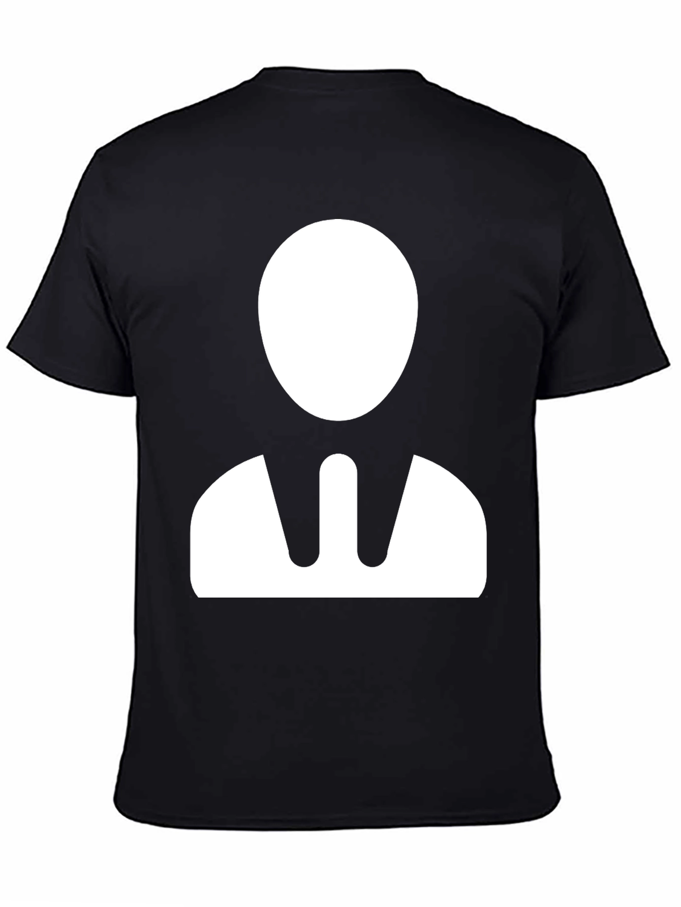 Black Minimalist Business Man Graphic T-Shirt view 4