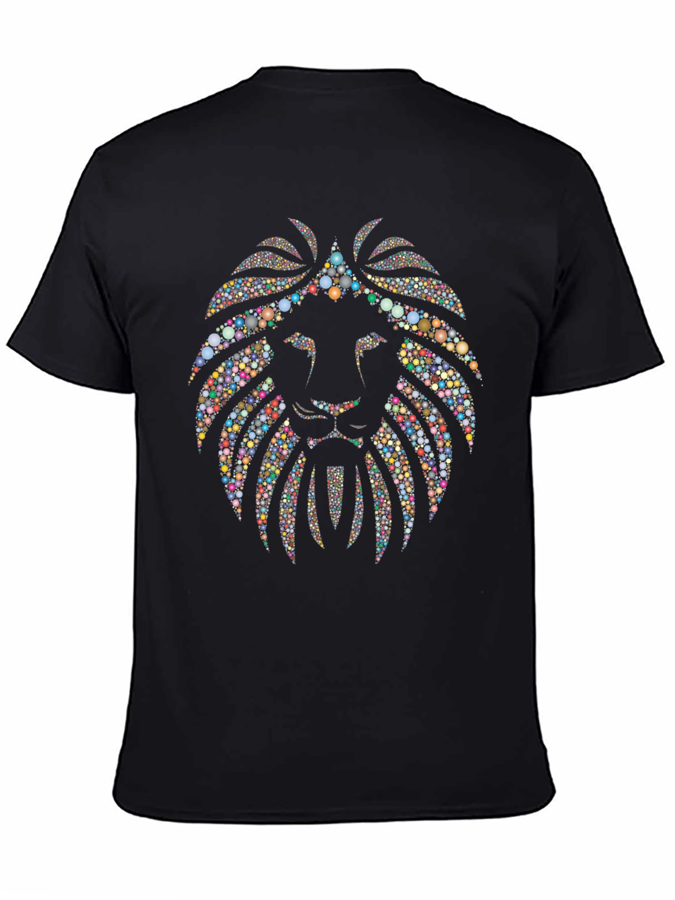 Black Lion Head Graphic Tee - Black T-Shirt view 4