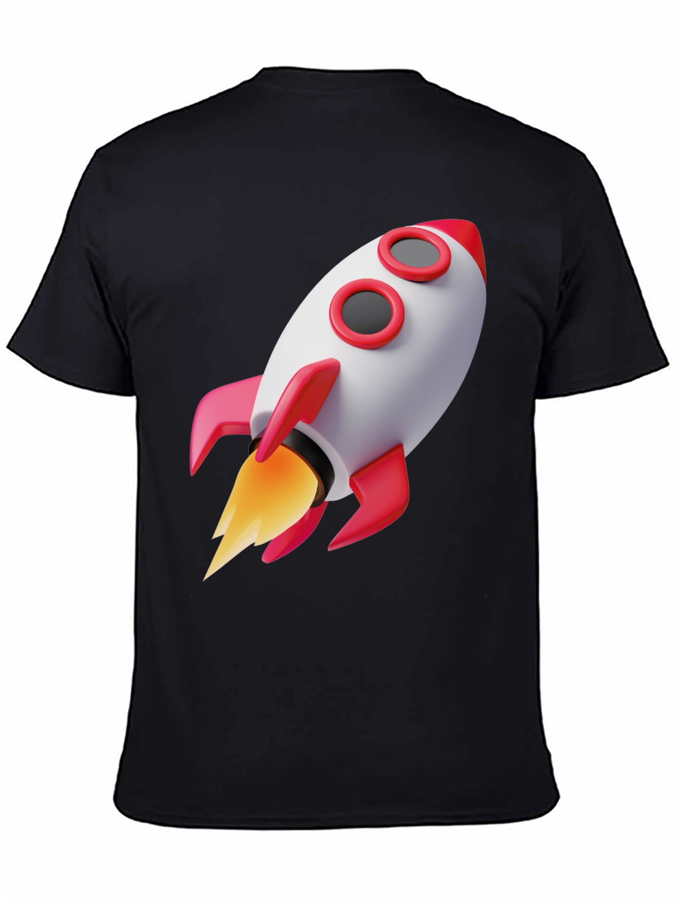 Black Rocket Graphic Tee - Blast Off in Style! view 4
