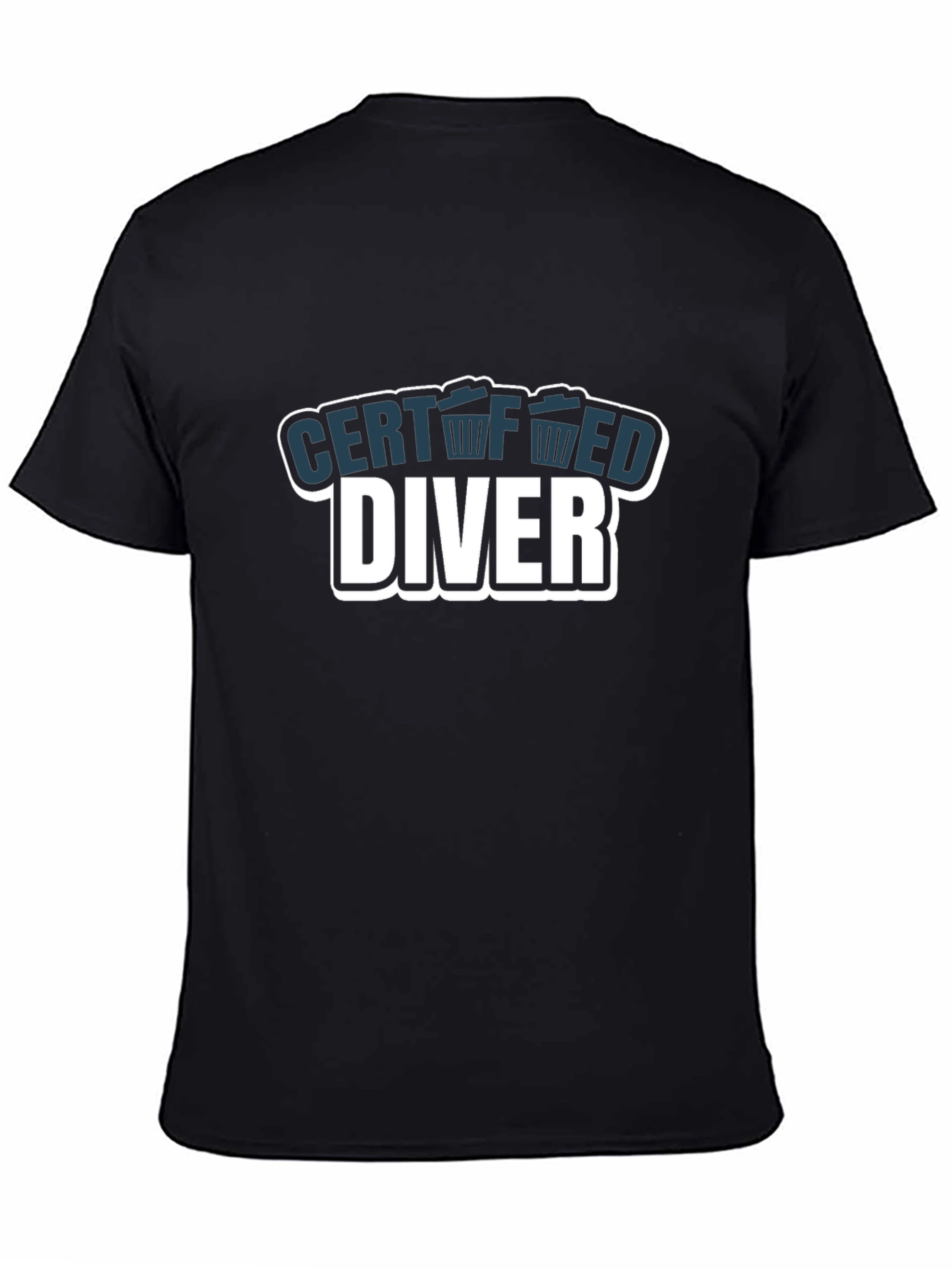 Black Certified Diver Black T-Shirt view 4