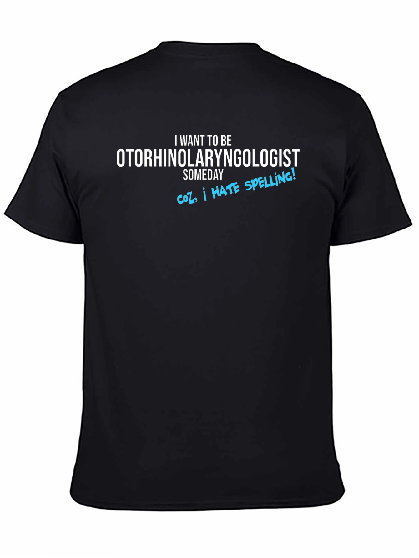 Black Otorhinolaryngologist Funny Black T-Shirt view 4