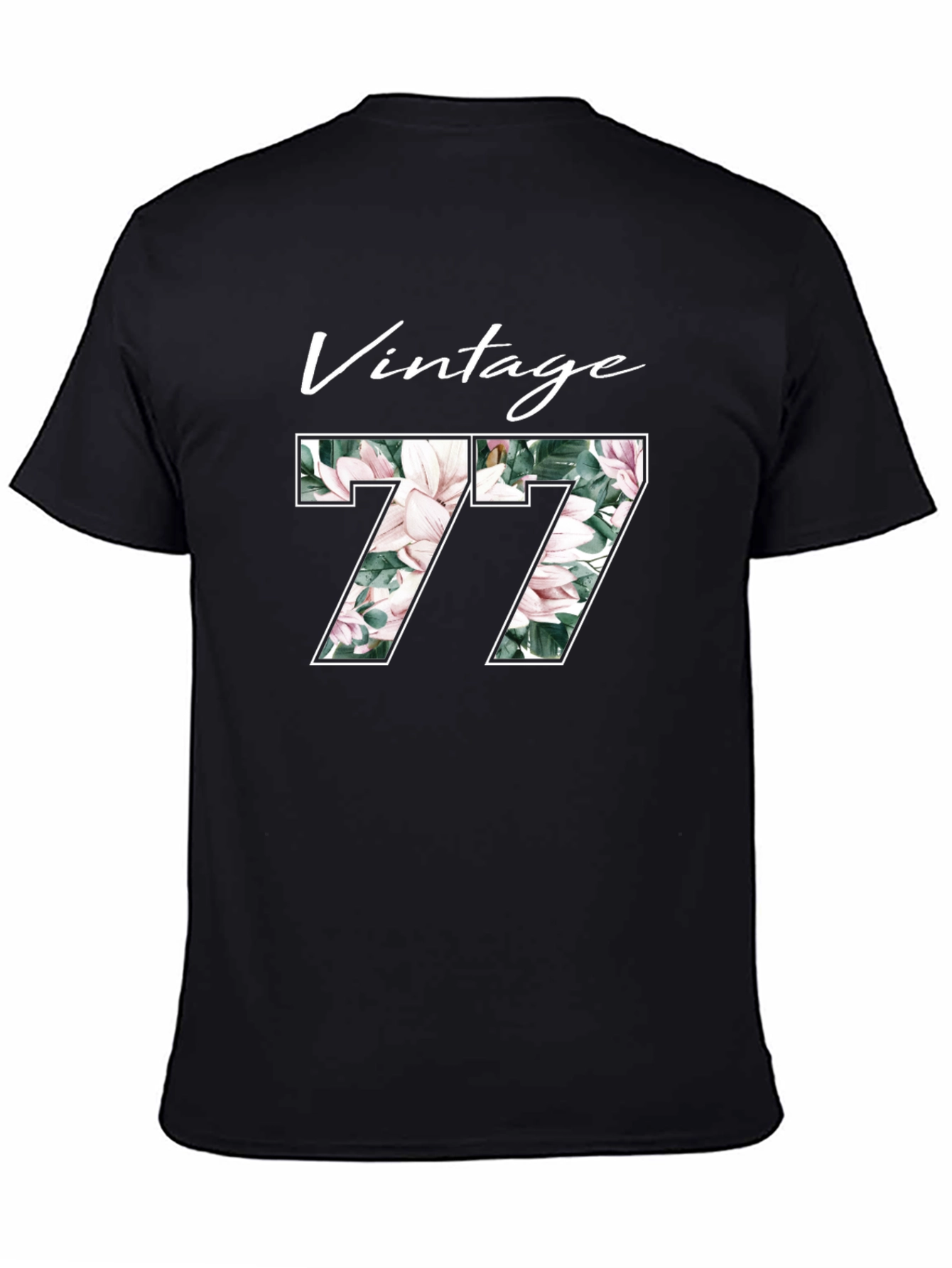 Black Vintage 77 Floral T-Shirt view 4