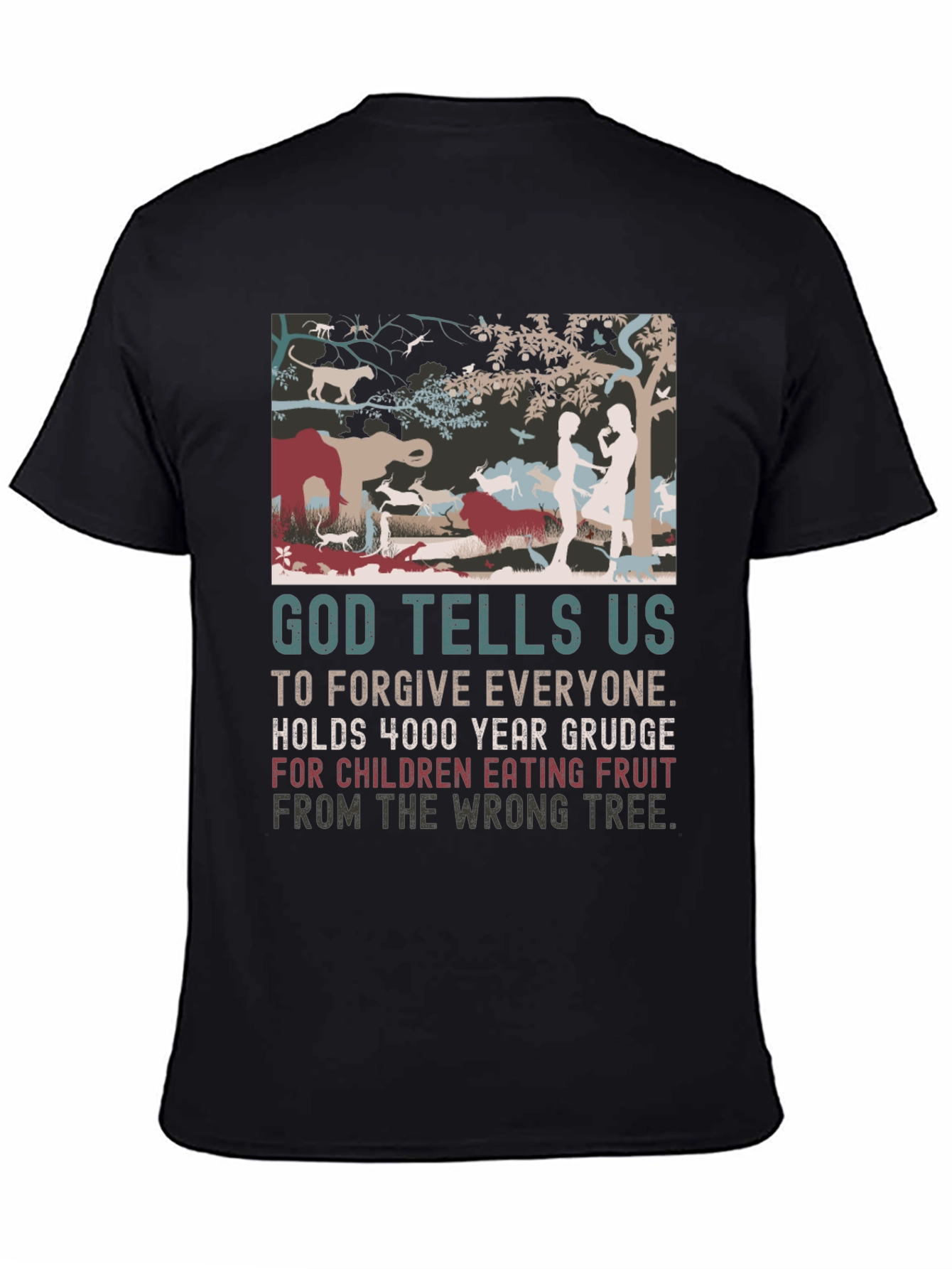 Black God Tells Us T-Shirt view 4